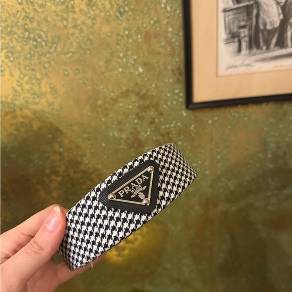 Prada Houndstooth Candle Holder in Black and White main image 15